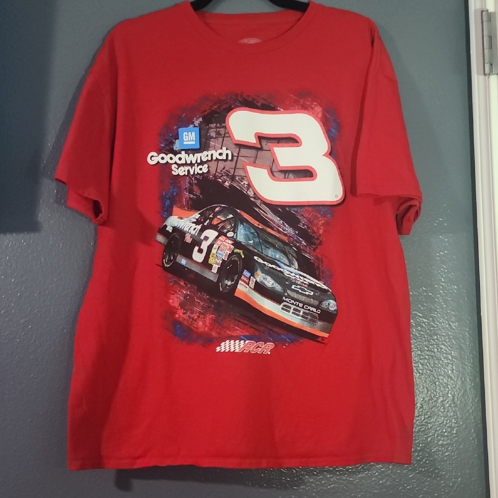 #23 Dale Earnhardt Sr Shirt Mens XL Red NASCAR Racing GM Goodwrench 3 Chevy